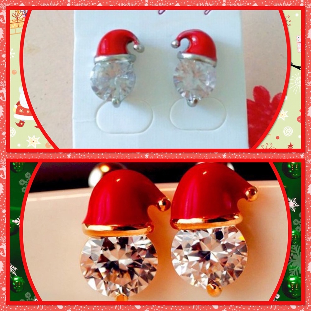 🎅🏽New🎅🏽Cute Santa Hat Earrings🎅🏽